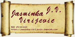 Jasminka Virijević vizit kartica